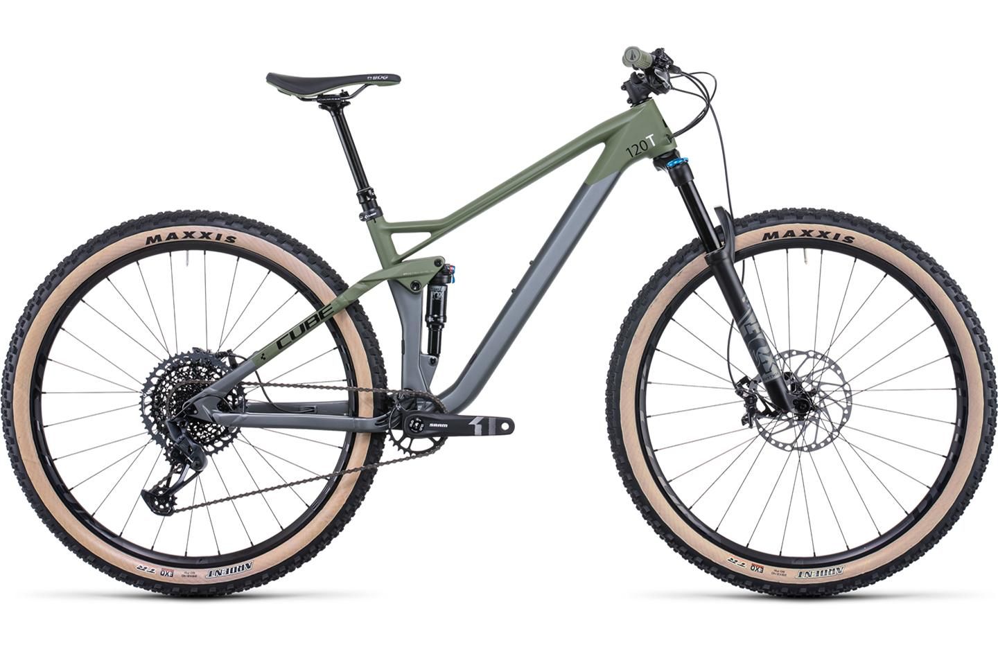 CUBE Stereo 120 HPC TM 29 flashgrey'n'olive 2022 RABE Bike