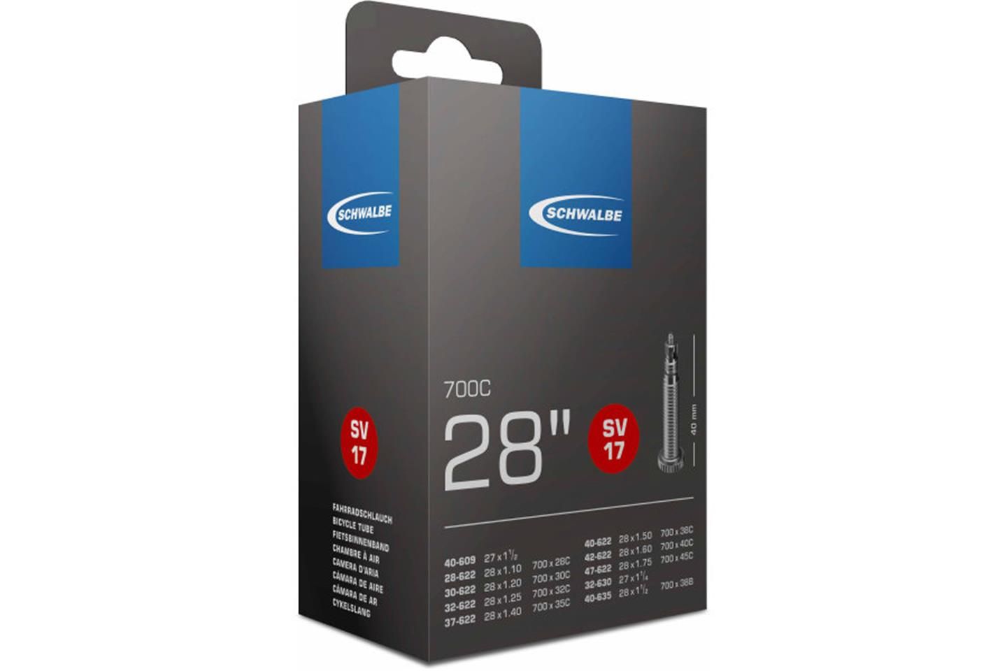 Schwalbe Binnenband SCV17 28 inch met Clik Valve 40mm - Kwaliteit en Betrouwbaarheid