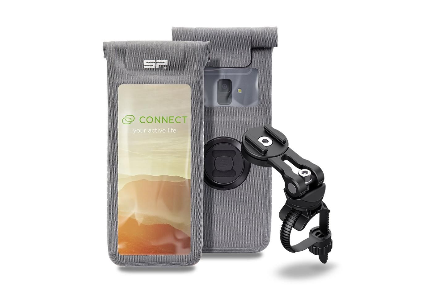SP CONNECT Universal Phone Case Bundle – Halterung Für Fahrrad, Motorrad & Auto, Twist-To-Lock System
