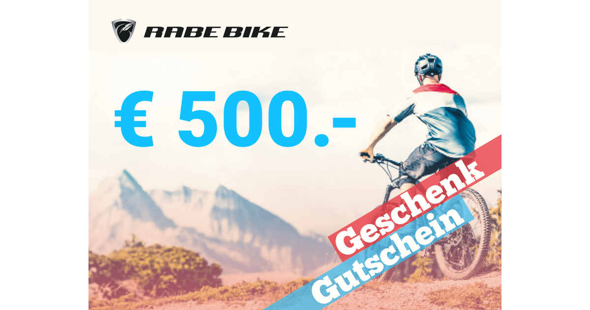 RABE Geschenkgutschein 500 | RABE Bike
