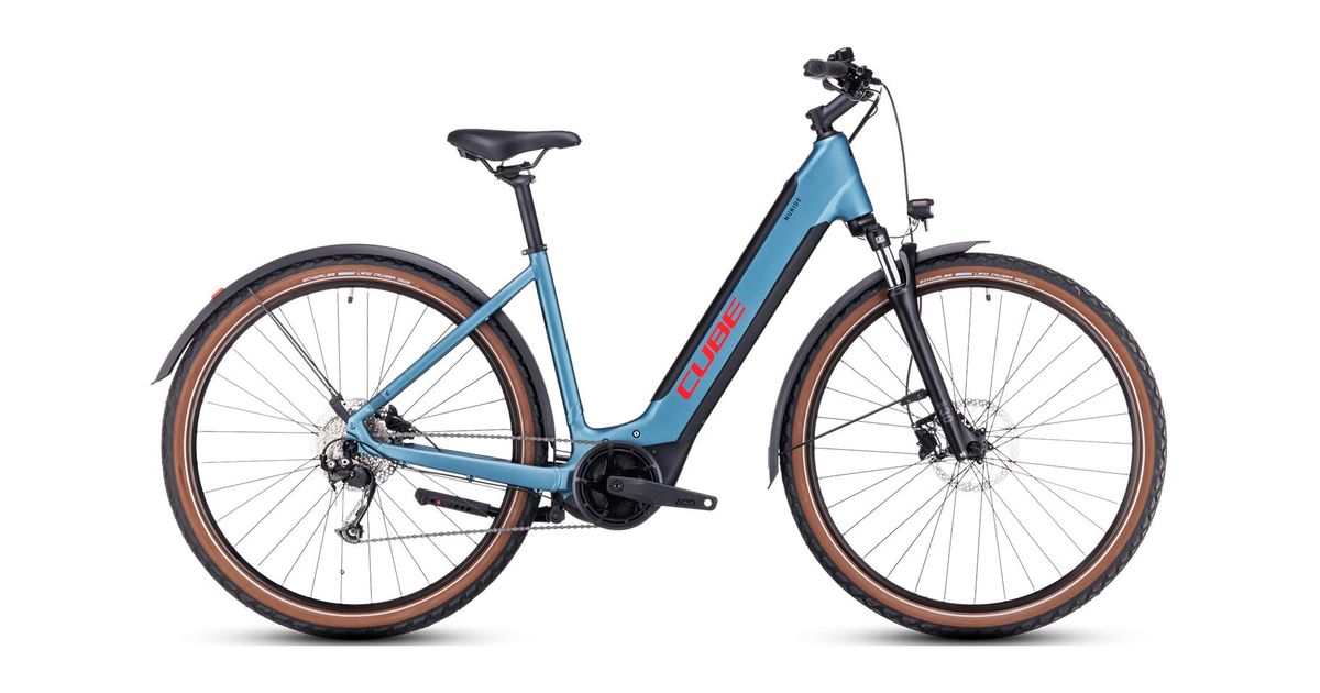 CUBE Nuride Hybrid Performance 625 Allroad metalblue n red Easy Entry