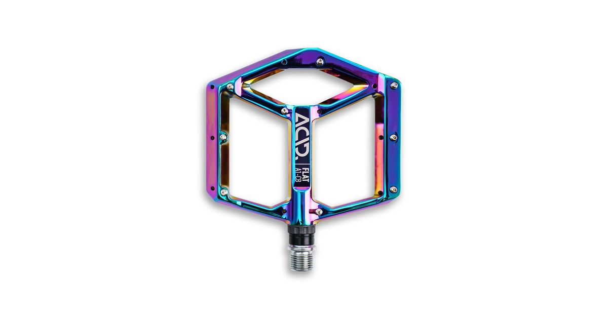 Oil slick clearance flat pedals