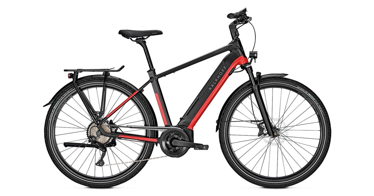 Red Magic Jean Rabe Kalkhoff Endeavour 5.B Move+ fire red/magic black matt 2021 - RABE Bike