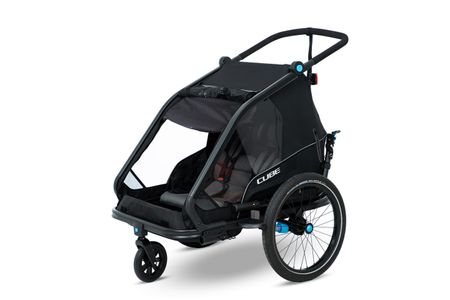 CUBE Kid's Bike Trailer Double CMPT without Sunshade