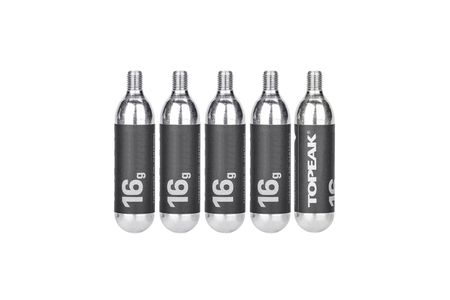 Topeak 16g CO2 mit Gewinde - 5er Set - Kartusche