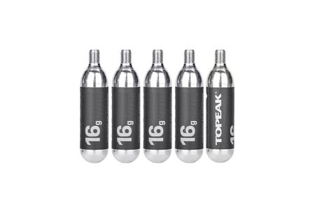 Topeak 16g CO2-Kartuschen mit Gewinde - 5er Set