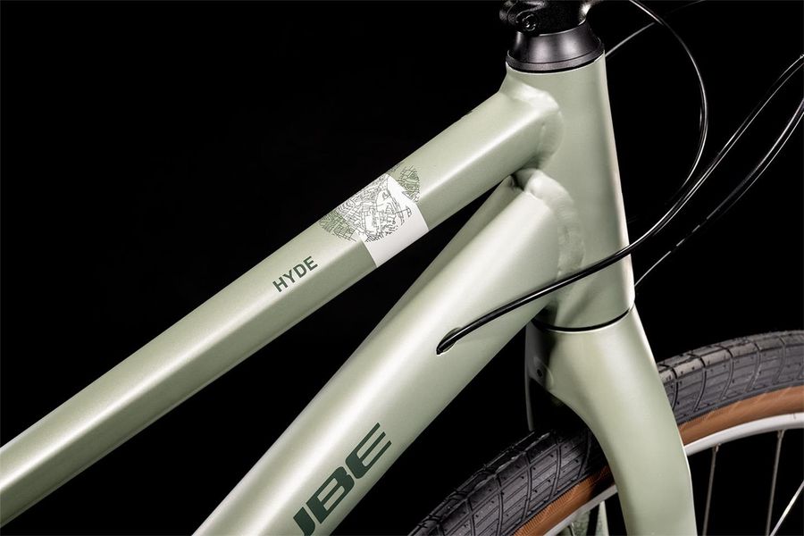 CUBE Hyde green n grey 2022 Order now at RABE Bike