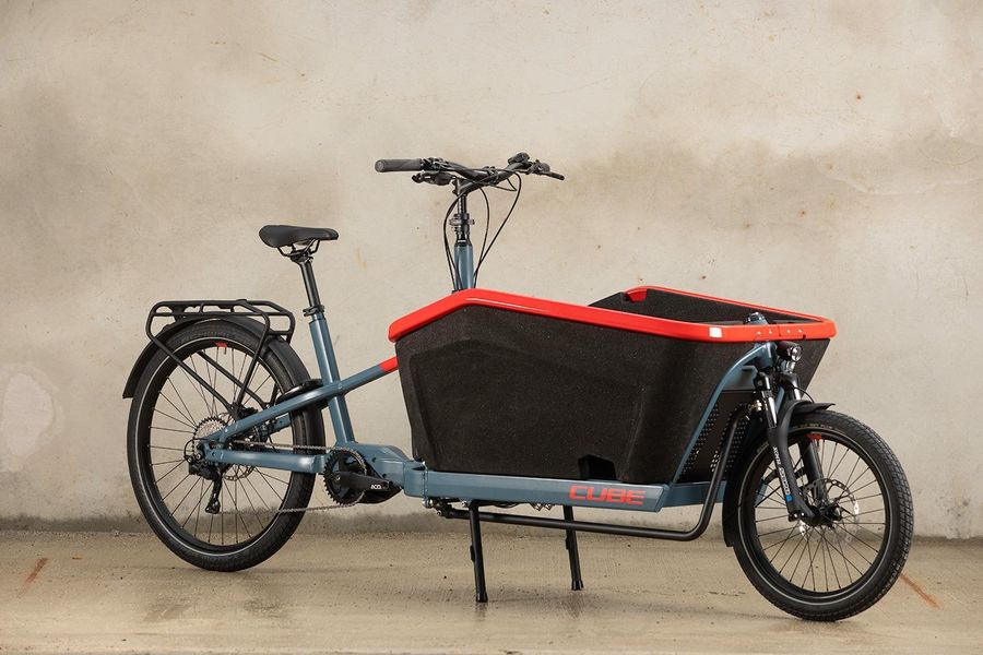 CUBE Cargo Hybrid Sport Dual blue n red Order at RABE Bike