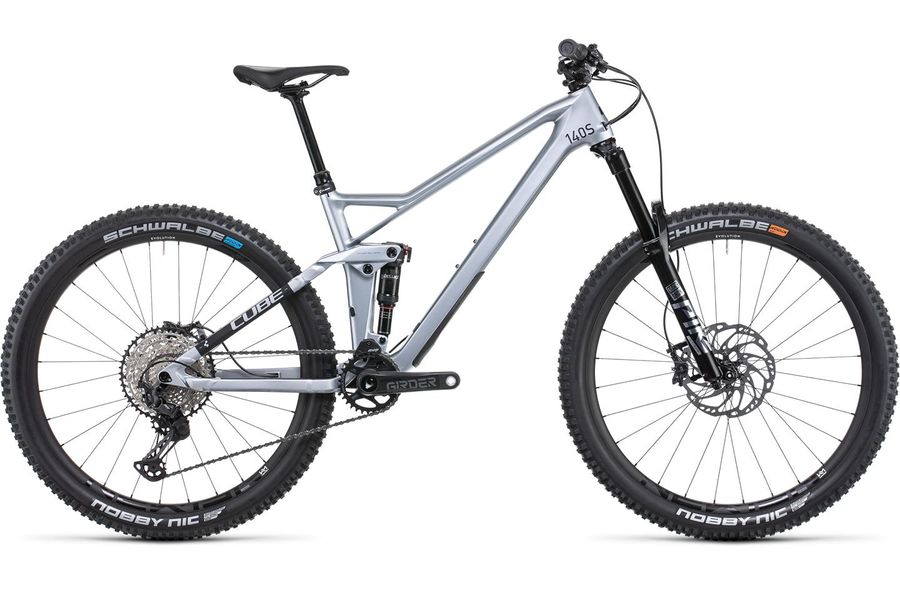 CUBE Stereo 140 HPC SL 27.5 polarsilver n black 2022 RABE Bike