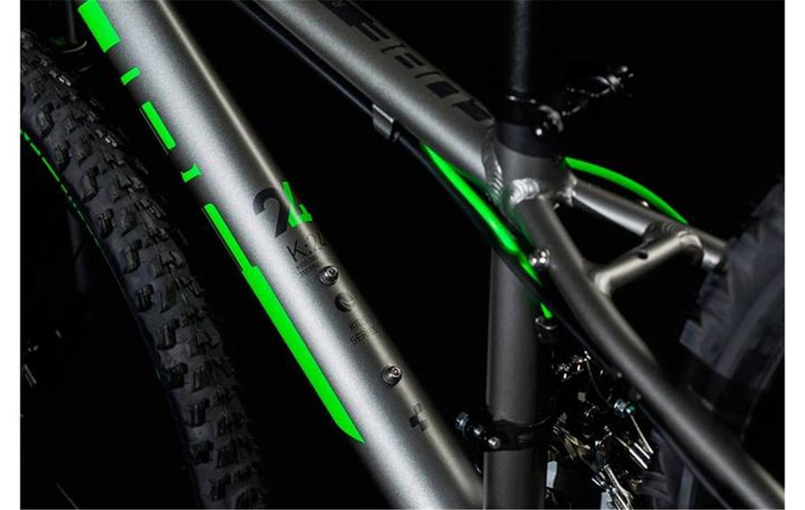 CUBE Kid 240 Disc grey n flashgreen 2018 RABE Bike