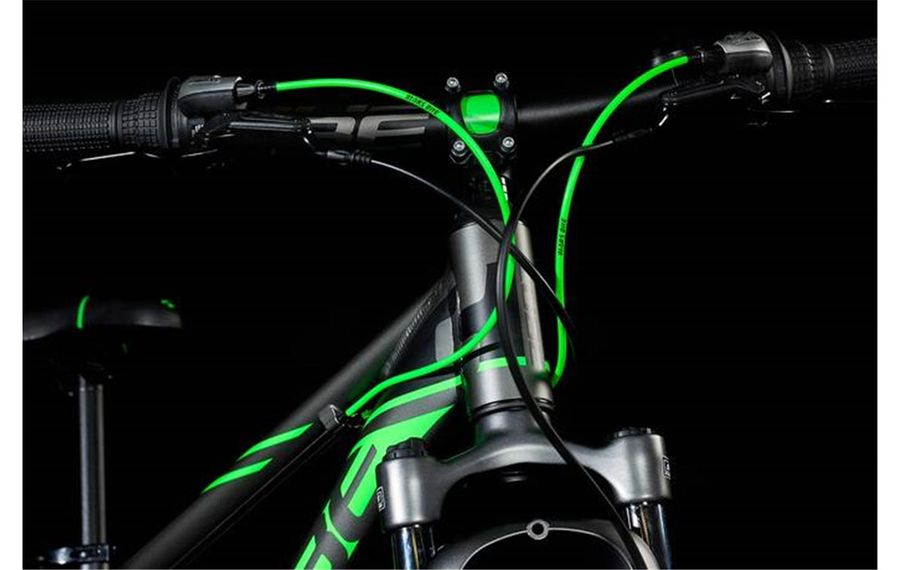 CUBE Kid 240 Disc grey n flashgreen 2018 RABE Bike