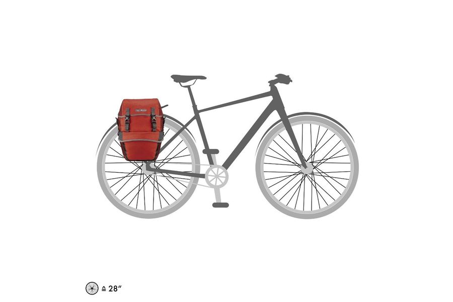Ortlieb Bike Packer Plus salsa dark Chili RABE Bike