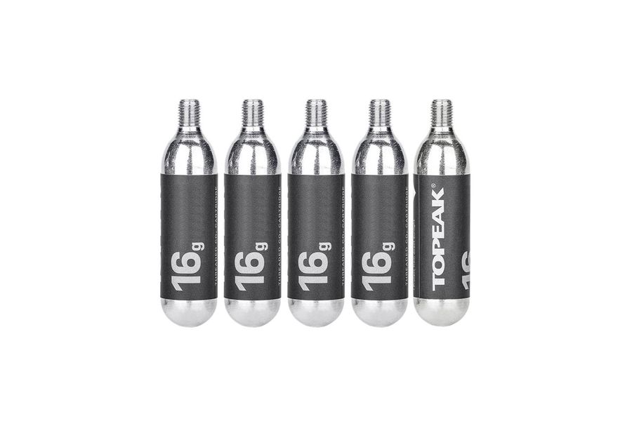Topeak 16g threaded CO2 cartridges set of 5 RABE Bike